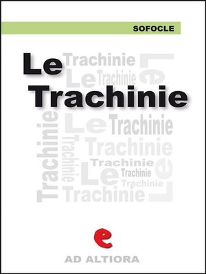 cover image of Le Trachinie
